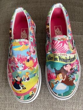 Vans Disney Alice in Wonderland slip ons